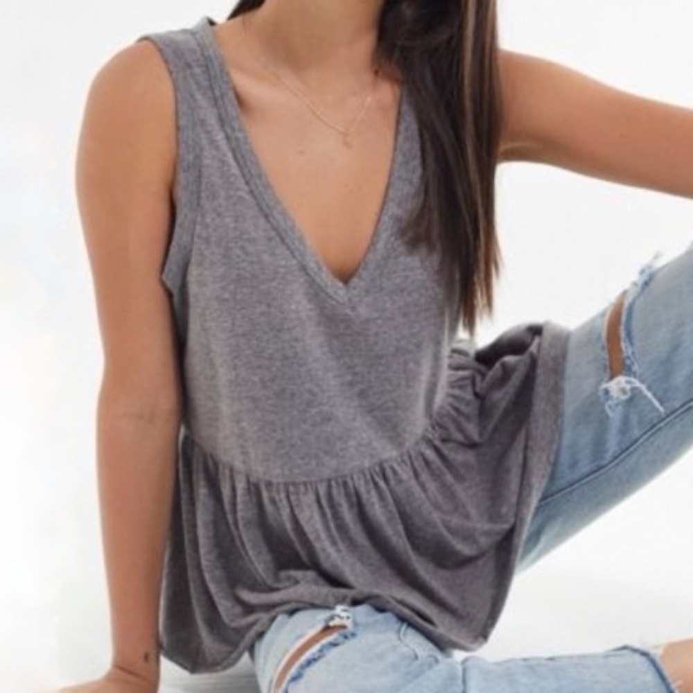 Anthropologie t.la Babydoll Peplum Tank